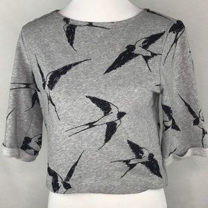 H&M Bird Print Shirt/Sweater